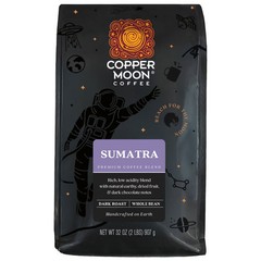 Copper Moon Coffee Dark Roast Whole Bean Coffee, Sumatra Blend (32 Ounce)