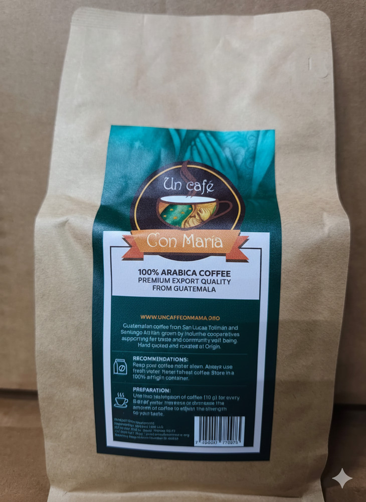 Un Cafe con Maria | Premium Guatemala Coffee | 14 oz | Ground or Whole Bean