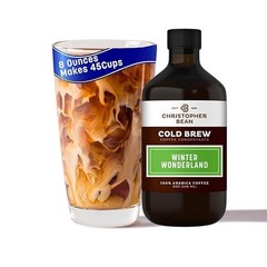 Christopher Bean Winter Wonderland Cold Brew Coffee -100% Arabica Coffee Bottle