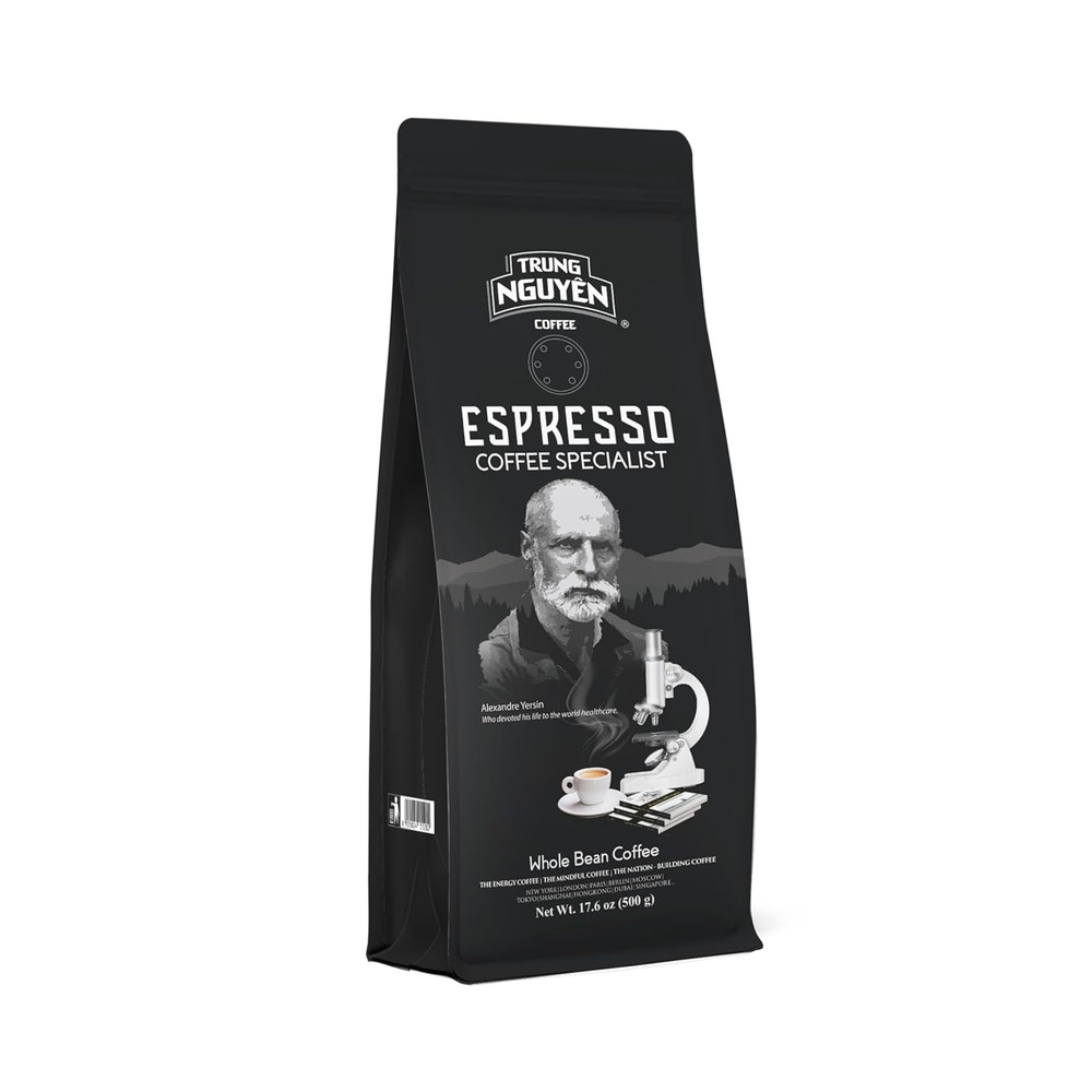 TRUNG NGUYEN LEGEND Espresso Specialist Arabica Coffee Bean – Bag 17.6 Oz/500Gr,