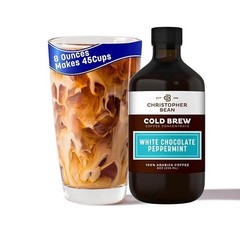 Christopher Bean White Chocolate Peppermint Cold Brew Coffee Bottle