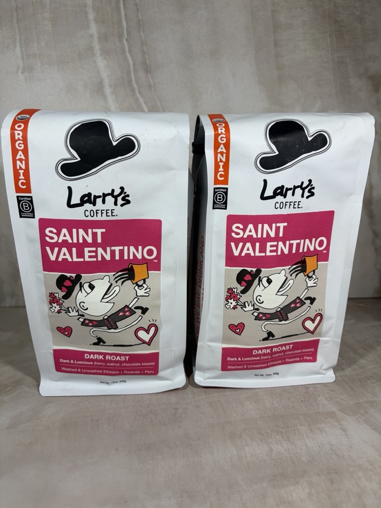Larry’s Coffee Organic Beans St Valentino Dark 2 Bags