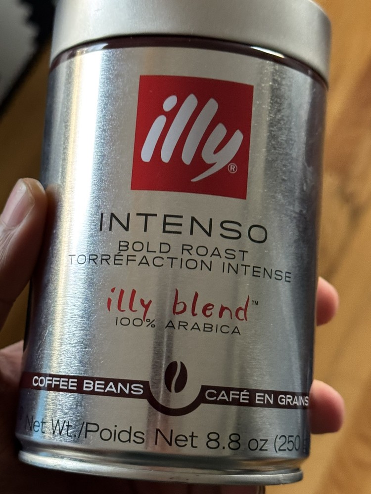 Illy Intenso Whole Bean Coffee, Dark Roast, Intense, Robust And Full Flavored Wi