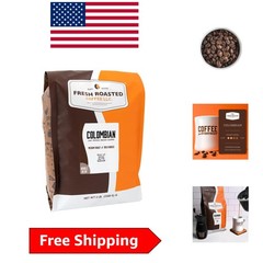Gourmet 100% Colombian Whole Bean Coffee, 5 lb – Medium Roast, Kosher Certified