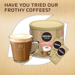 NESCAF Gold Blend Coffee 26.4 Ounce Premium Roasted Beans Convenience Tin
