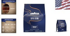 Full-Bodied Super Crema Whole Beans – 22 oz Arabica Robusta for Home Brewing
