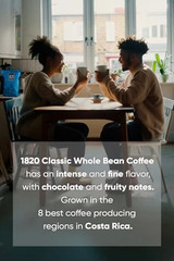 Café 1820 Premium Whole Bean Kilo from Costa Rica (2.2 lb./1 Kilo, 1 Pack)