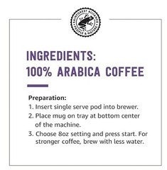 Amazon Brand – Solimo Dark Roast Coffee Pods, 100 Count (Pack of 1)