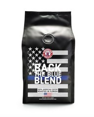 Back The Blue Dark Roast Whole Beans 100% Made in the USA Hawaiian Grown