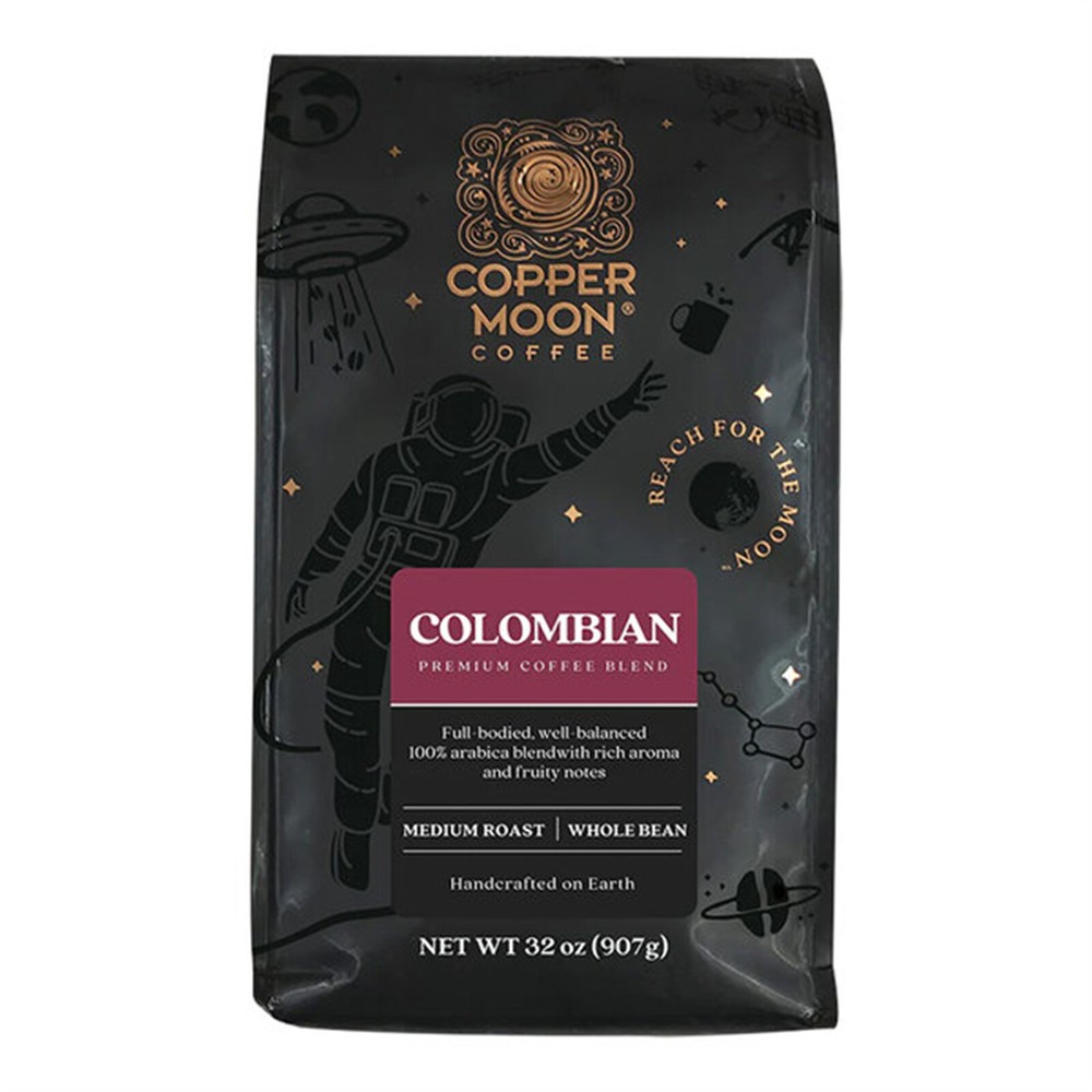 Copper Moon Colombian Blend Whole Bean Coffee 2 lb. – 4/Pieces WS-110CMWBCLMBN
