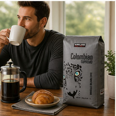 3-Pack Kirkland Signature Colombian Supremo Coffee, Whole Bean, 3 lbs