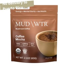 MUDWTR Organic Coffee Mocha Mushroom Coffee – 2.1oz-Fast delivery