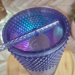 NEW Starbucks Disneyland Resort Purple Iridescent Studded Tumbler Venti 24oz 💫