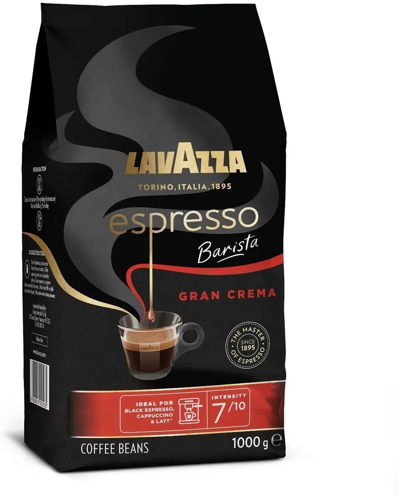 LAVAZZA Espresso Barista Gran Crema Coffee Beans 1000g / 1kg / 35.3oz