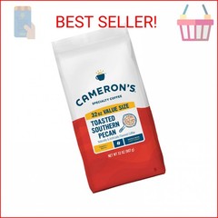 Cameron’s Coffee Roasted Whole Bean Coffee, Flavored, Toasted Southern Pecan, 32