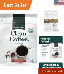 12 oz Organic Clean Coffee – Low Acidity, Lab Tested for Pure Taste & Aroma