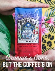 Raven’s Brew Coffee Full Bodied Coffee Dark Roast Whole Bean Wicked Wolf 12oz