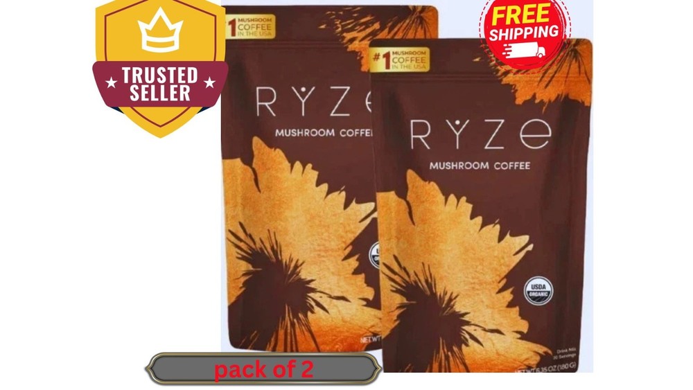 2 Pack of Mushroom Coffee serving 30 FREE SHIPPING