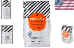 Colombia 100% Arabica Whole Bean Coffee, Medium Roast, 12 Ounce of Freshness