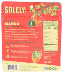 Organic Solely Mango Halves Dried Fruit 8 Oz 6 Pack