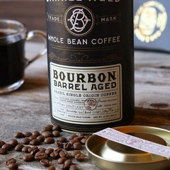 Signature Bourbon Barrel Aged Coffee – 10oz Brazilian Medium Roast Elegance