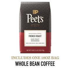 Dark Roast Whole Bean Coffee – French Roast 18 Ounce Bag