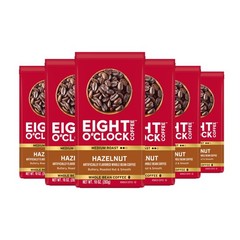 Hazelnut Medium Roast Whole Bean Coffee, 100% Arabica, 10oz (Pack of 6)
