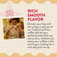 New Mexico Piñon Coffee Naturally Flavored Coffee (Traditional Piñon Whole Bean,