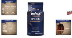 Aromatic Super Crema Medium Roast Coffee – 2.2 lb Bag of Arabica & Robusta Beans