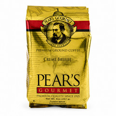 Pear’s Creme Brulee Ground Coffee | Pack of 2 | 8 oz | Brenmar