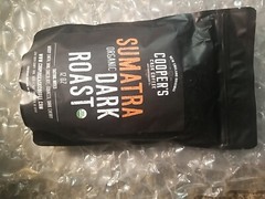 Coopers Cask Cofee Sumatra Organic Dark Roast 12 Oz