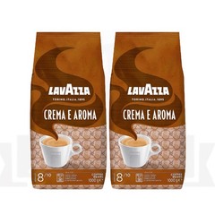 Lavazza Crema e Aroma Whole Bean Coffee, Medium Roast, 2.2 lb Bag – PACK OF 2