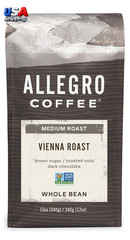Whole Bean Coffee Vienna Roast Medium Roast 12 Ounce Caffeinated