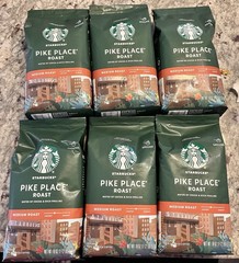 6 Bag PIKE place Starbucks Ground 18oz Bags Coffee Medium Roast Lot 6.72 pounds