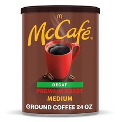 McCaf Premium Decaf Medium Roast Coffee 24 oz Arabica Beans Kosher