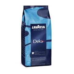 Lavazza Dek Whole Bean Coffee Blend, Decaffeinated Dark Espresso Roast, 1.1-Poun