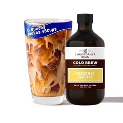 Christopher Bean Cold Brew Coffee Concentrate – Christmas Cupcake Coffee Bottle