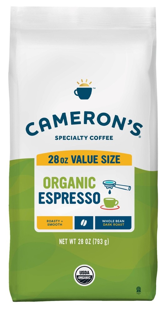 Cameron’s Coffee Roasted Whole Bean Coffee, 28 Ounce (Pack of 1), Brown