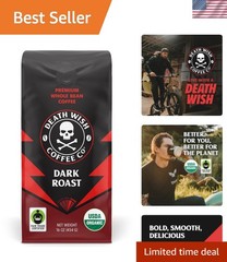 Organic Fair Trade Dark Roast Whole Bean Coffee, 16 oz – Bold Flavor Experience