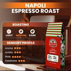 Nicoletti Coffee Espresso (Napoli Roast 🔹) 2lb Whole Beans 🇮🇹