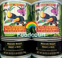 2 Packs Trader Joe’s Colombia Supremo Medium Roast Whole Bean Coffee 28 OZ Each