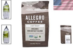 Refreshing Organic Whole Bean Coffee, 12 oz – Caffeinated Light Roast Delight