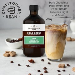 Christopher Bean Dark Chocolate Peppermint Bark Cold Brew Coffee Concentrate