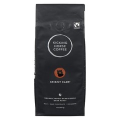 Kicking Horse Organic Fairtrade Dark Roast Whole Bean Coffee, Grizzly Claw