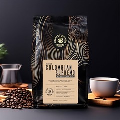 Christopher Bean Coffee COLOMBIAN SUPREMO Medium Roast 12oz Bag Regular