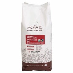 Mosaic Organic Mayan Dark Whole Bean Coffee 907g/2Lbs (8/Case)