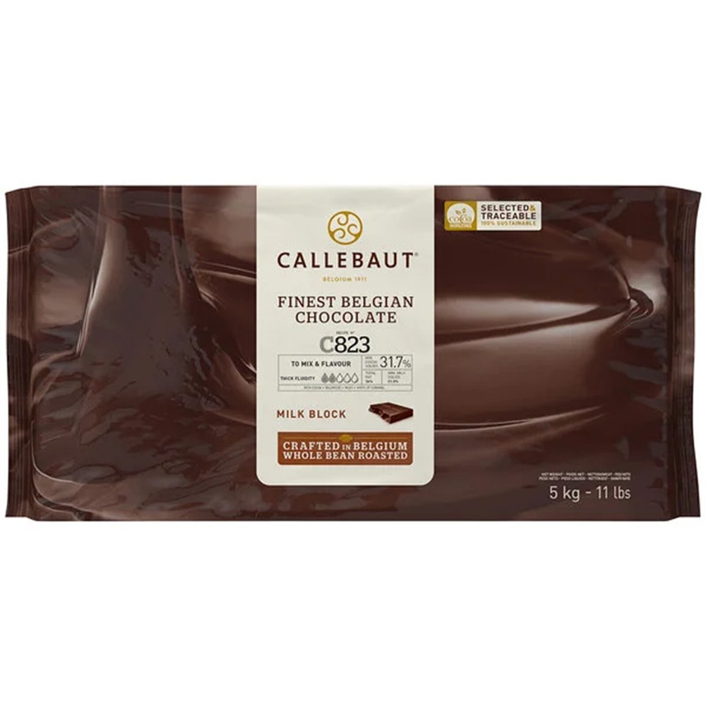 Callebaut Recipe C823 Milk Chocolate Block 11 lb. WS-409C823C132