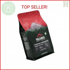 Ethiopian Coffee, Yirgacheffe Region, USDA Organic, Whole Bean, Kosher, Fresh Ro