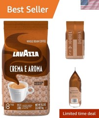Crema E Aroma Whole Bean Coffee – Intense Earthy Flavor, 2.2lb Luxury