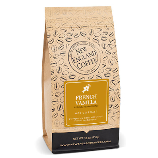 NEW ENGLAND COFFEE FRENCH VANILLA WHOLE BEAN COFFEE 16OZ